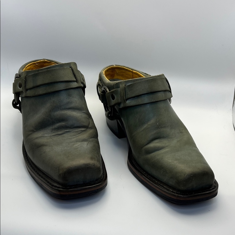 Frye Blue Leather Ankle Boots